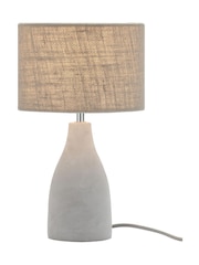 BHS Grey Mini Marcus Concrete Table Lamp - Image 5 of 5
