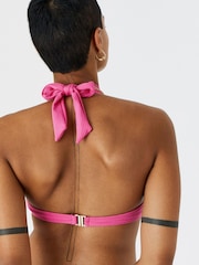 Accessorize Pink Scallop Underwire Bikini Top - Image 2 of 4