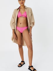 Accessorize Pink Scallop Underwire Bikini Top - Image 3 of 4