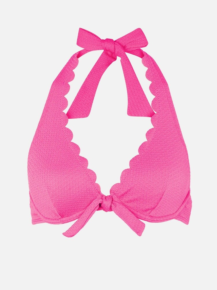 Accessorize Pink Scallop Underwire Bikini Top - Image 4 of 4