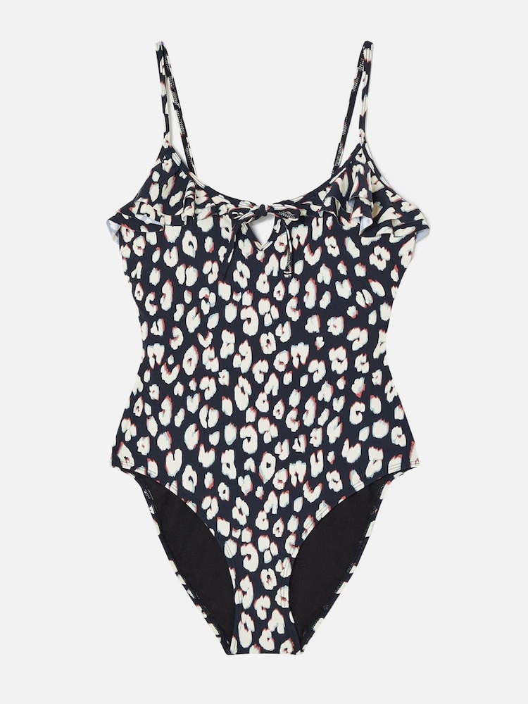 Accessorize Animal Print Frill Swimsuit - Image 4 of 4