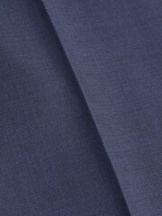 Navy Blue Slim Fit Signature Cerruti 100% Wool Sharkskin Suit: Trousers - Image 9 of 10
