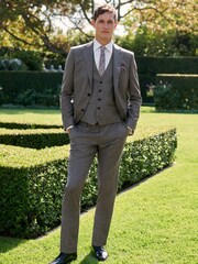 Grey Signature Cerruti 100% Wool Suit Waistcoat - Image 2 of 7