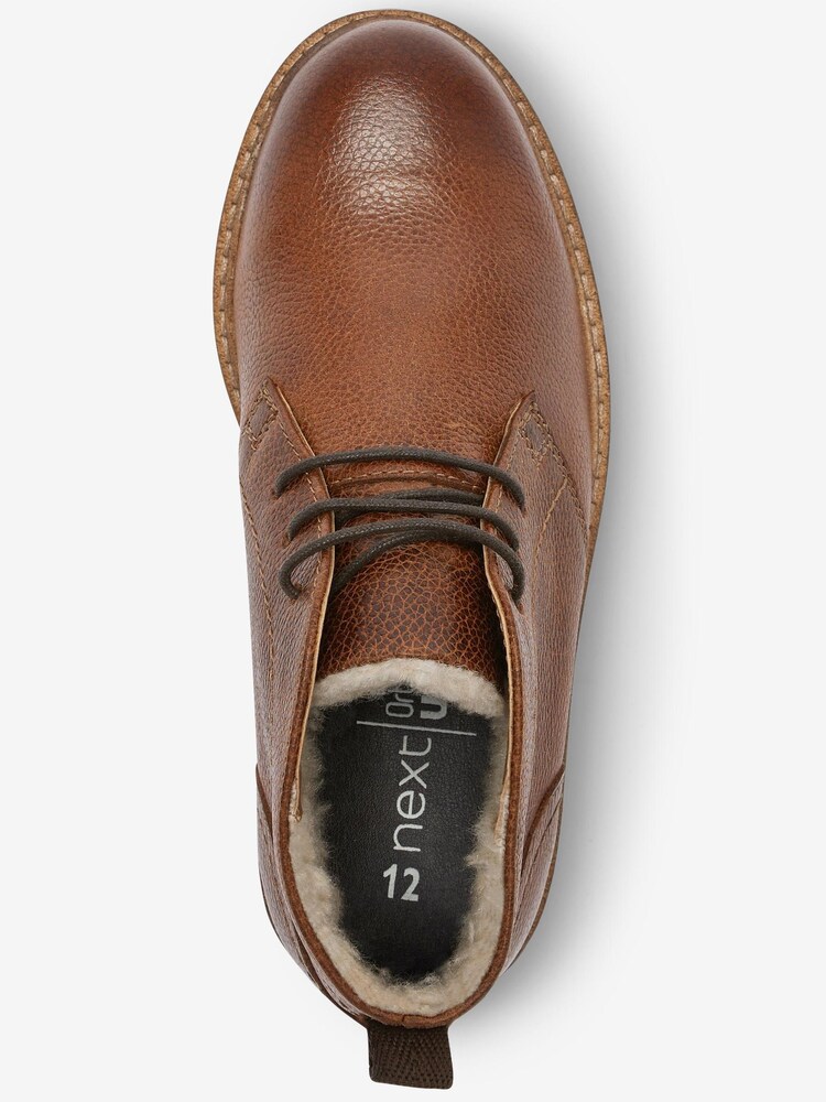 Marron fauve - Bottes en cuir avec doublure Thinsulate™ chaude - Image 5 of 6