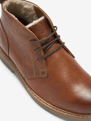 Tan Brown Warm Thinsulate™ Lined Leather Boots - Image 6 of 6