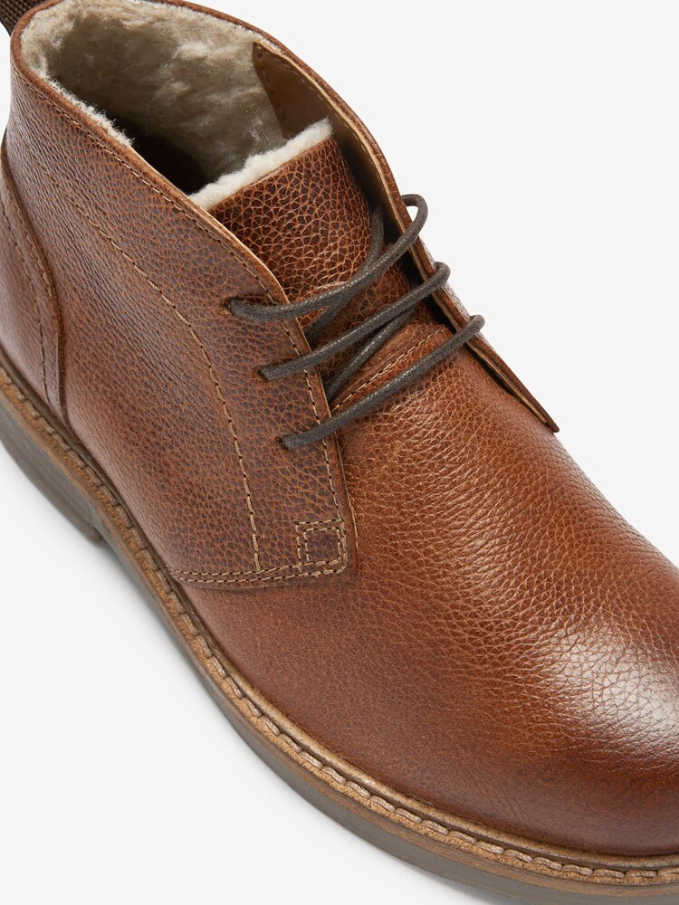 Tan Brown Warm Thinsulate™ Lined Leather Boots - Image 6 of 6