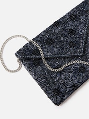 Accessorize Blue Tara Clutch Bag - Image 3 of 3