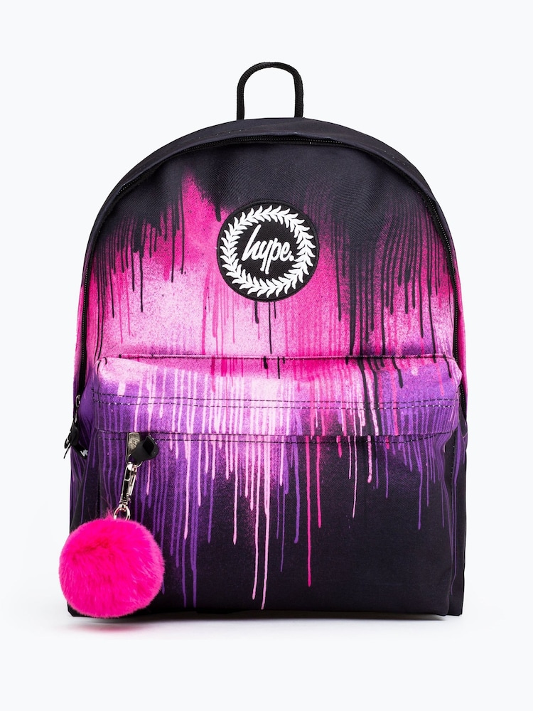 Hype. Pink Drip Backpack - Image 1 of 9 Hype. Pink Drip Backpack - Image 1 of 9