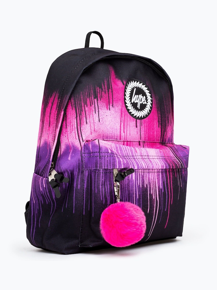 Hype. Pink Drip Backpack - Image 4 of 9