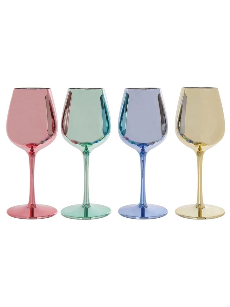 Maison by Premier Mimo Wine Glasses Multi-Colour Set of 4 - Image 2 of 3