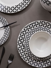 Interiors by Premier 12 Piece White Avie Windmill Dinner Set - Image 2 of 4