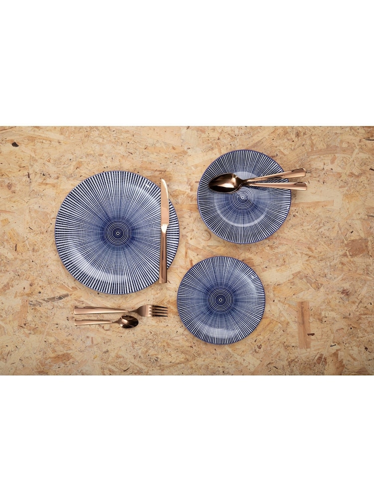 Interiors by Premier Blue/White Maya Dinner Set - Image 1 of 4 Interiors by Premier Blue/White Maya Dinner Set - Image 1 of 4
