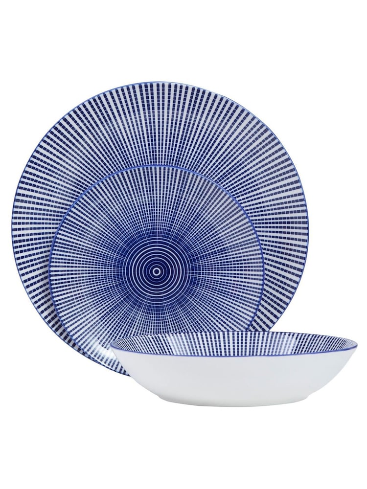 Interiors by Premier Blue/White Maya Dinner Set - Image 2 of 4 Interiors by Premier Blue/White Maya Dinner Set - Image 2 of 4