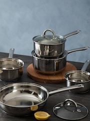 Essentials by Premier Silver Five Piece Cookware Set - Image 1 of 2