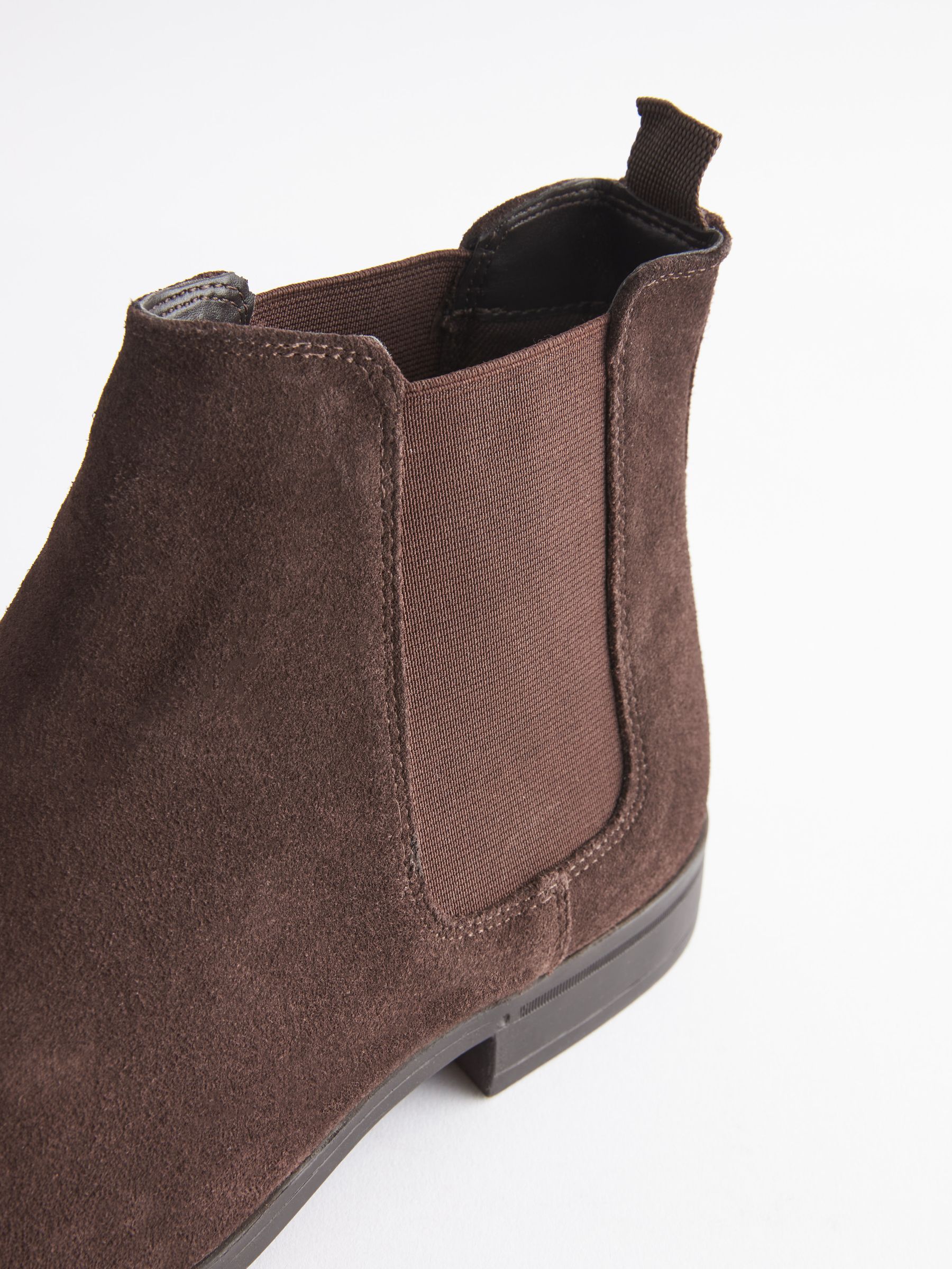 Buy Brown Suede Chelsea Boots from Next Luxembourg