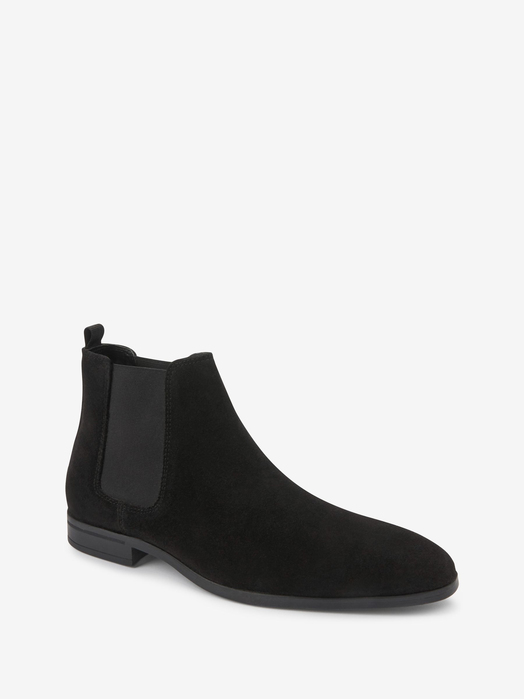 Buy Black Suede Chelsea Boots from Next Belgium