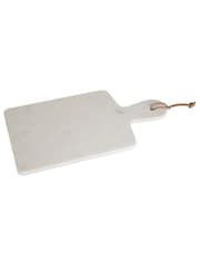 Interiors by Premier White Marble Rectangular Paddle Board - Image 1 of 2