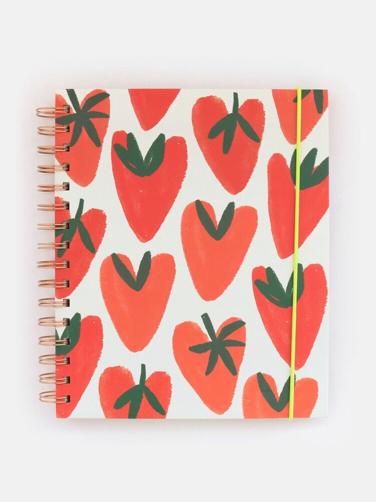 Caroline Gardner Red Strawberry Heart Food Journal - Image 1 of 4