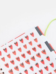 Caroline Gardner Red Strawberry Heart Food Journal - Image 2 of 4