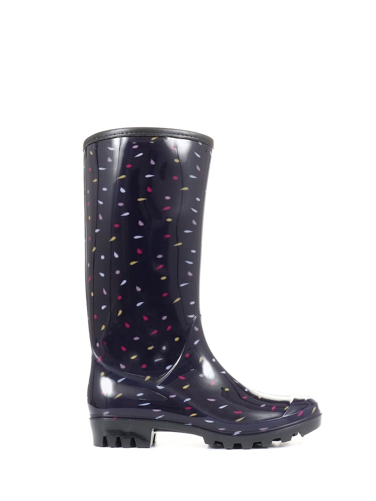 Botas de agua azules con estampado de lunares de mujer de Pavers - Imagen 1 de 5 Botas de agua azules con estampado de lunares de mujer de Pavers - Imagen 1 de 5