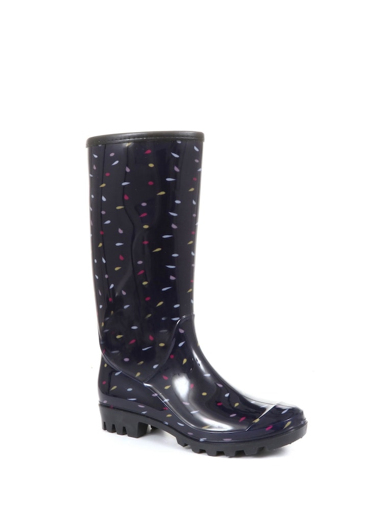 Botas de agua azules con estampado de lunares de mujer de Pavers - Imagen 2 de 5 Botas de agua azules con estampado de lunares de mujer de Pavers - Imagen 2 de 5