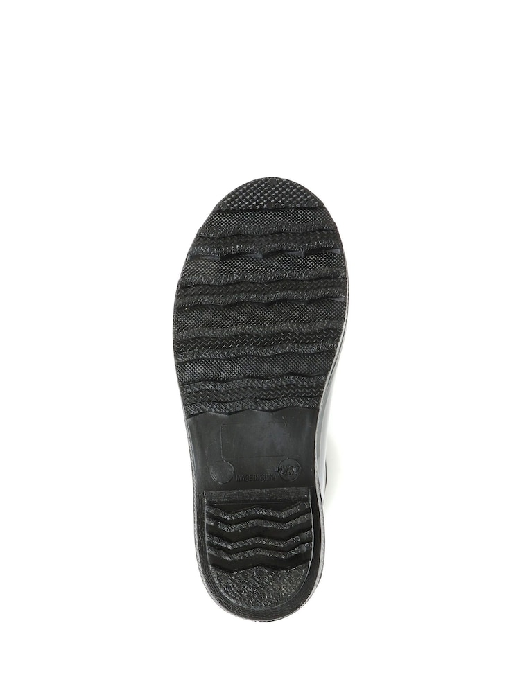 Pavers Black Pavers Ladies Patent Fleece Lined Wellies - Image 5 of 5 Pavers Black Pavers Ladies Patent Fleece Lined Wellies - Image 5 of 5