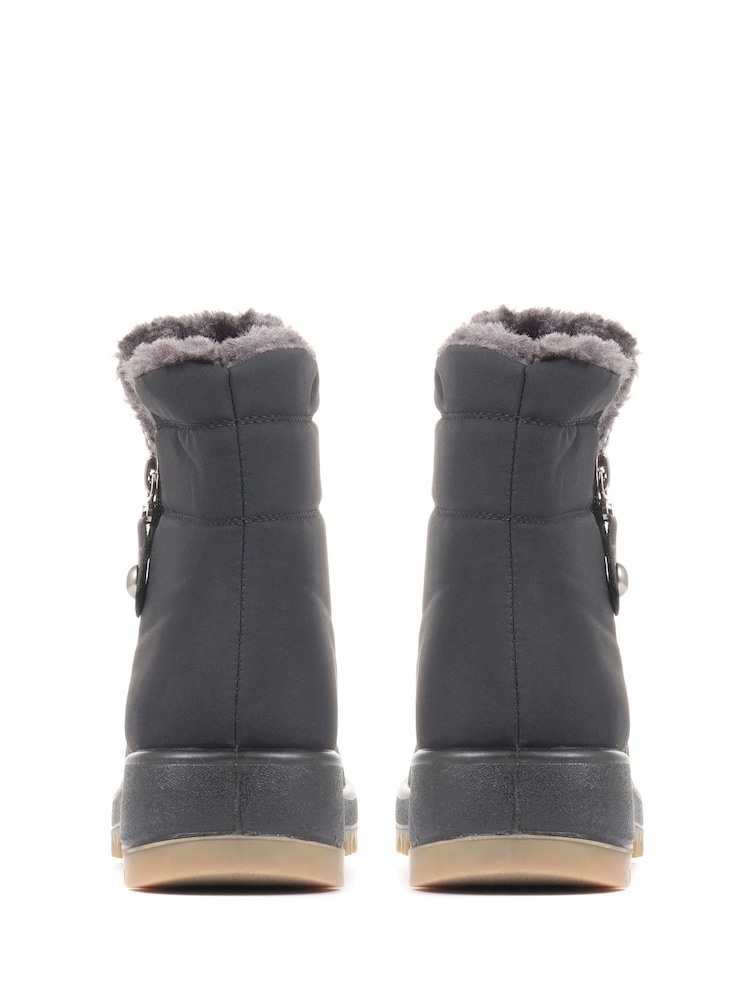 Pavers Black Shower Proof Padded Boots - Image 2 of 5
