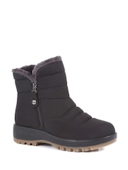 Pavers Black Shower Proof Padded Boots - Image 3 of 5