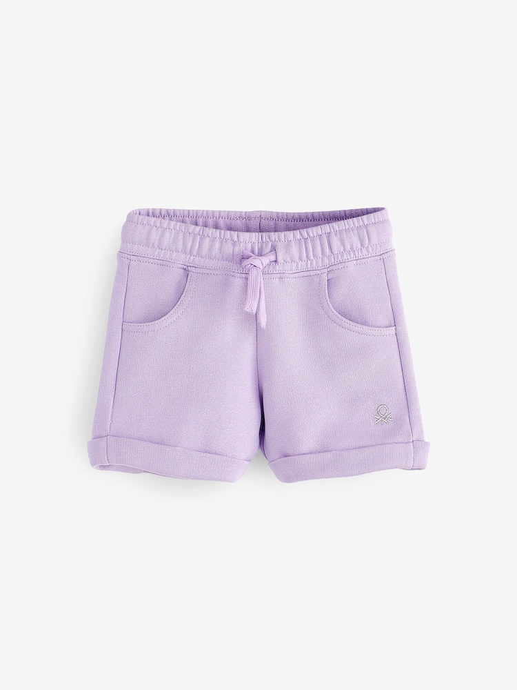 أرجواني - شورت جيرسيه قطن 100% للبنات من Benetton - صورة 1 من 3