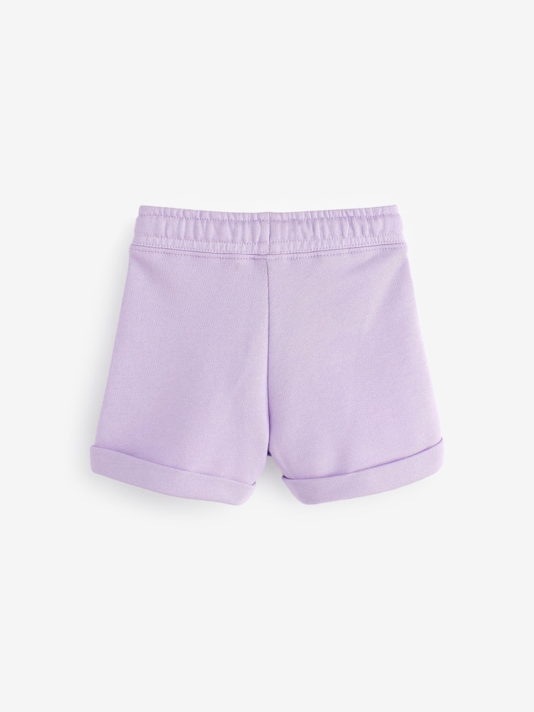 أرجواني - شورت جيرسيه قطن 100% للبنات من Benetton - صورة 2 من 3