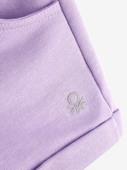 أرجواني - شورت جيرسيه قطن 100% للبنات من Benetton - صورة 3 من 3