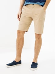 FatFace Natural Cowes Utility Shorts - Image 1 of 4