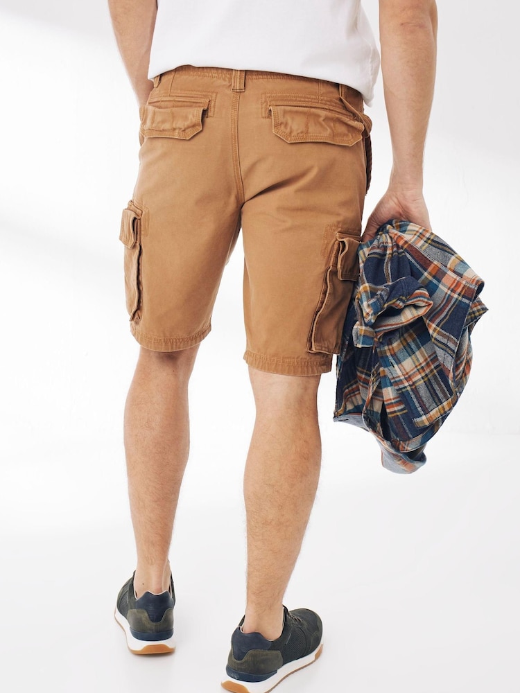 FatFace Brown Breakyard Cargo Shorts - Image 2 of 4