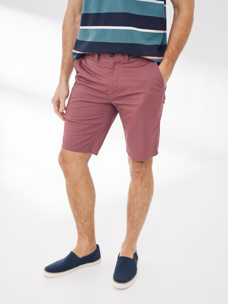 Fat Face Pink Mawes Stretch Chino Shorts - Image 1 of 3