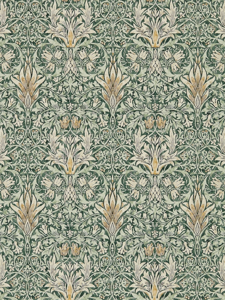 Morris & Co. Green Snakeshead 10.05M Wallpaper - Image 1 of 1