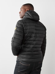 Barbour® International Racer Ouston Quilted Hooded Jacket - Image 3 of 11
