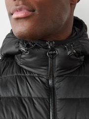 Barbour® International Racer Ouston Quilted Hooded Jacket - Image 6 of 11