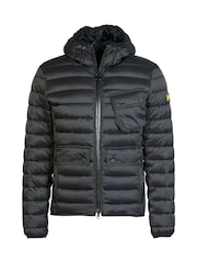 Barbour® International Racer Ouston Quilted Hooded Jacket - Image 8 of 11