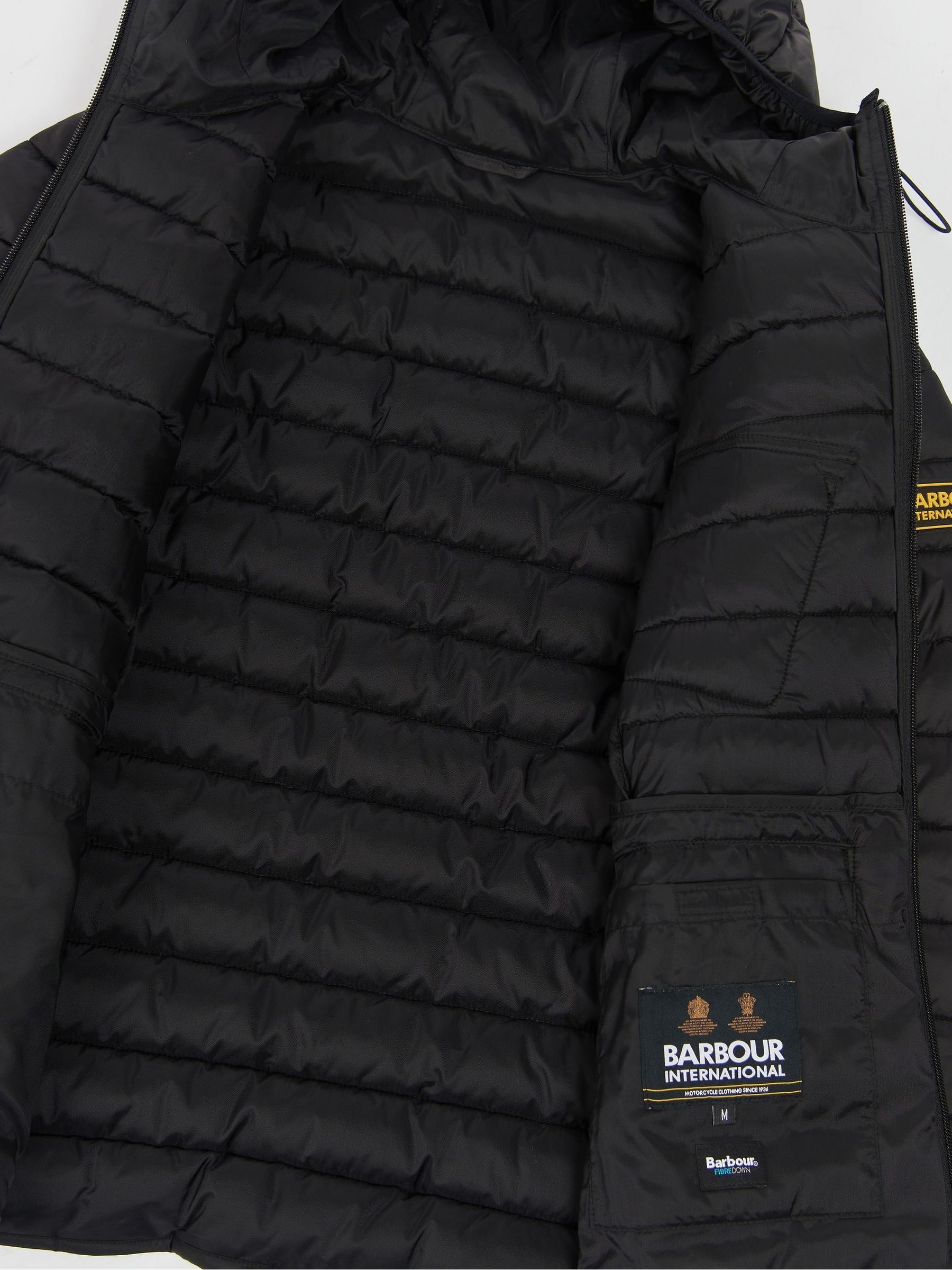 Buy Barbour International Racer Ouston Quilted Hooded Jacket from Next United Arab Emirates