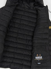 Barbour® International Racer Ouston Quilted Hooded Jacket - Image 9 of 11