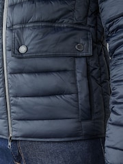 Barbour® International Racer Ouston Quilted Hooded Jacket - Image 11 of 11