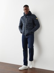 Barbour® International Racer Ouston Quilted Hooded Jacket - Image 4 of 11