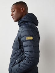 Barbour® International Racer Ouston Quilted Hooded Jacket - Image 6 of 11