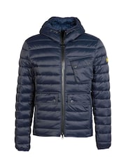 Barbour® International Racer Ouston Quilted Hooded Jacket - Image 8 of 11