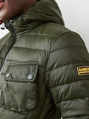 Barbour® International Racer Ouston Quilted Hooded Jacket - Image 5 of 11