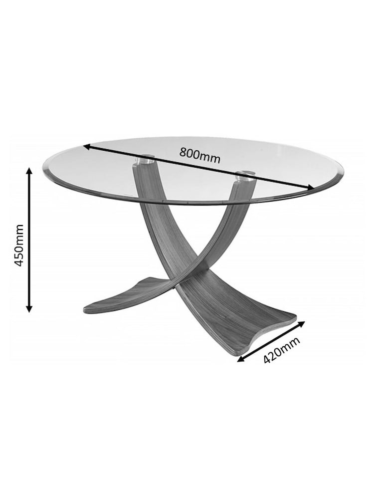 Jual Grey Siena Round Coffee Table - Image 5 of 5