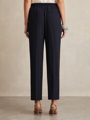 Reiss Navy Hailey Pull On Trousers - Image 5 of 6