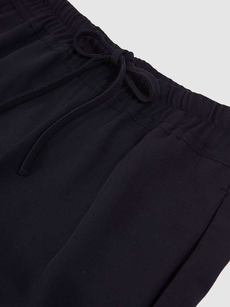 Reiss Navy Hailey Pull On Trousers - Image 6 of 6