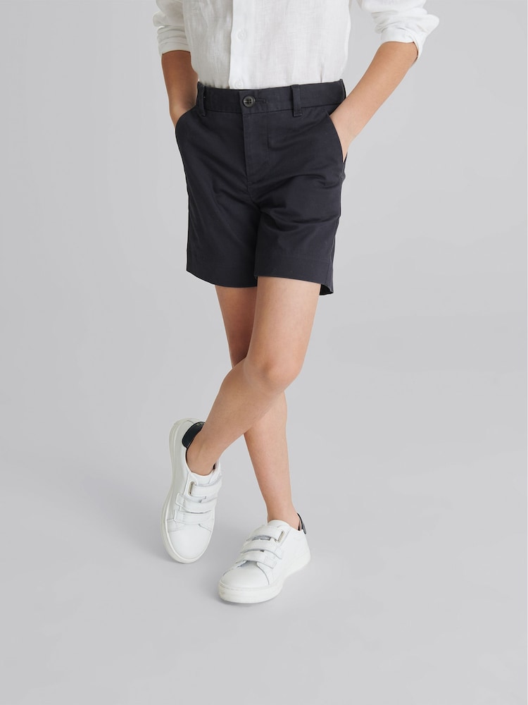 Reiss Navy Wicket 4-9 yrs Casual Chino Shorts - Image 4 of 6