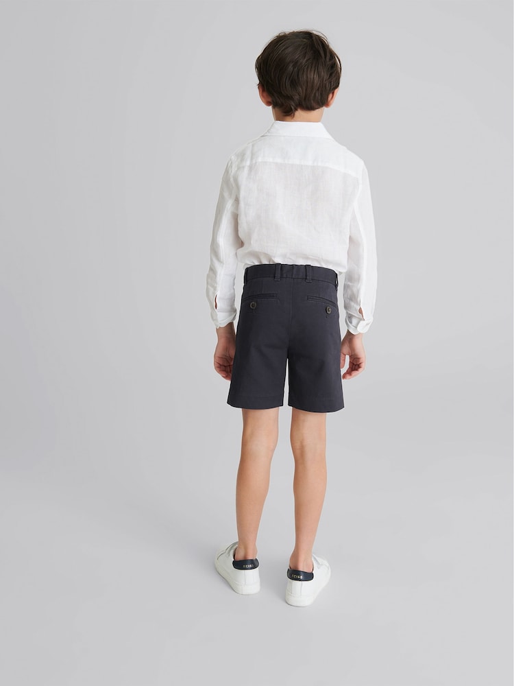 Reiss Navy Wicket 4-9 yrs Casual Chino Shorts - Image 5 of 6